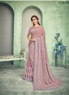 ONION PINK Colour Latest Designer Fancy Party Wear Sequins Embroidery Fur Fab Heavy Silk Saree Collection 11615